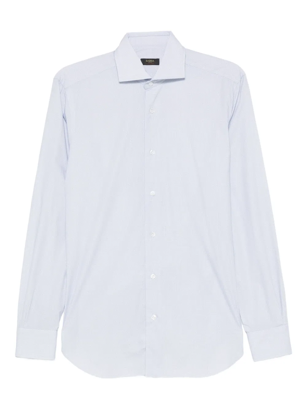 Barba textured-cotton shirt | Blue | Image 1