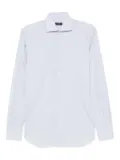 Barba textured-cotton shirt - Blue