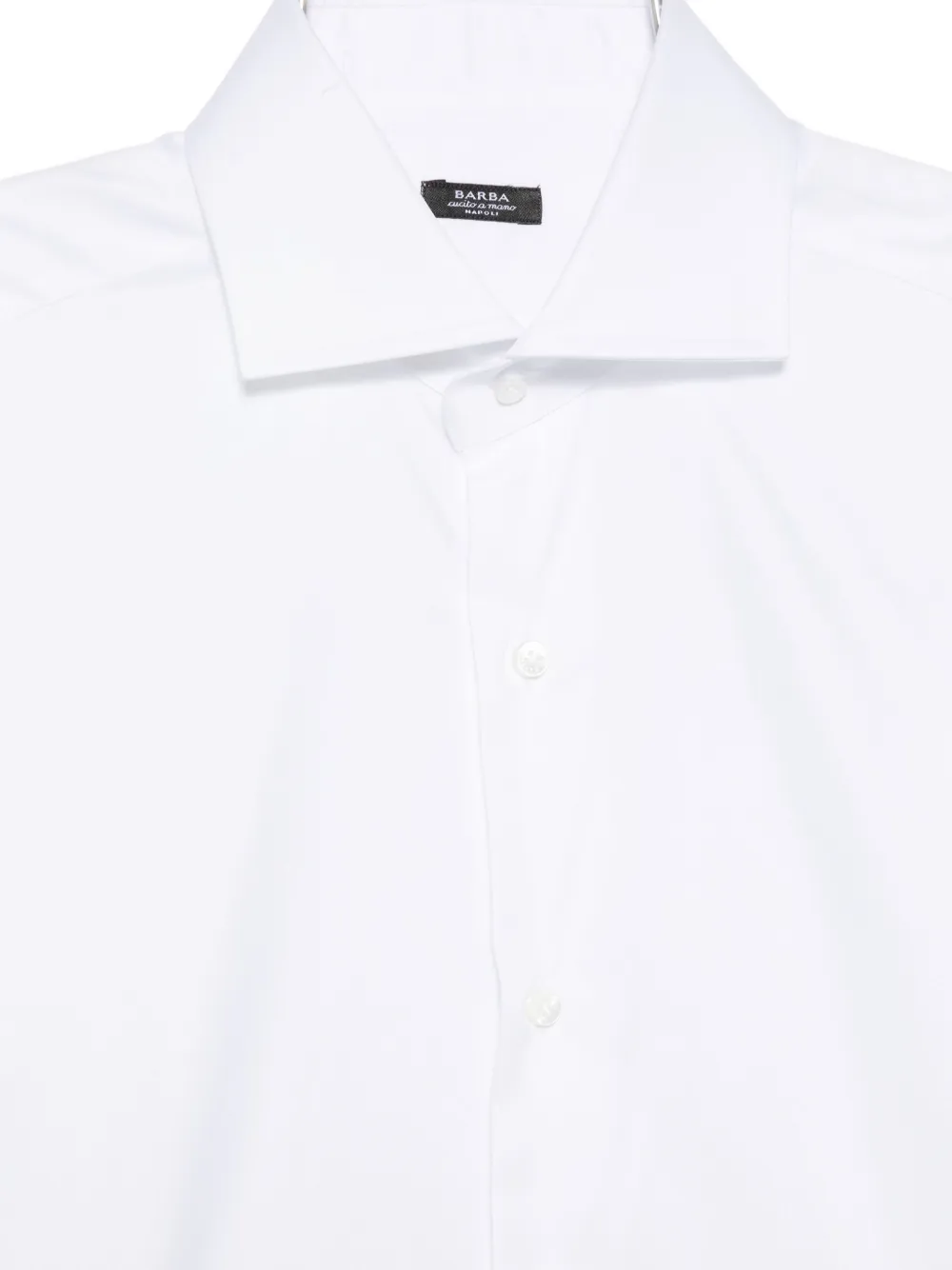 Barba Napoli Long-sleeve Button-fastening Shirt In White