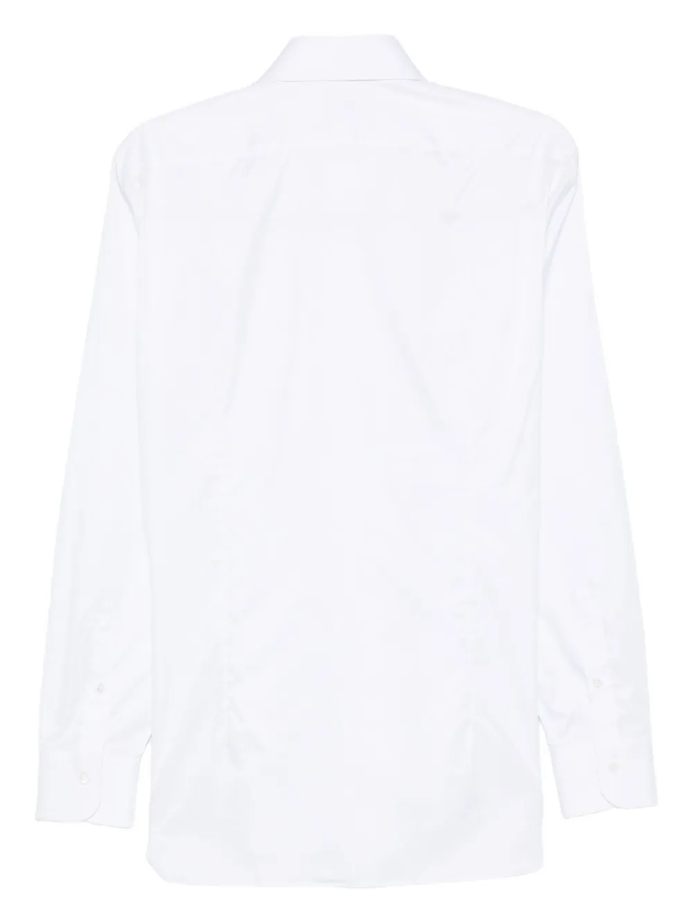 Barba long-sleeve button-fastening shirt - Wit