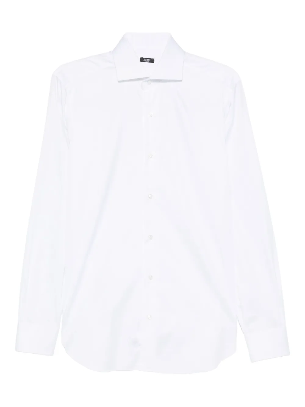 Barba long-sleeve button-fastening shirt | White | Image 1