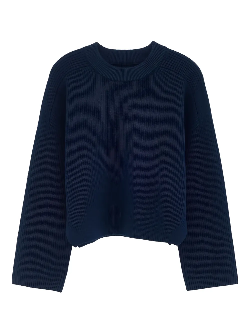 Bellerose Kids Awa ribbed-knit sweater Blauw