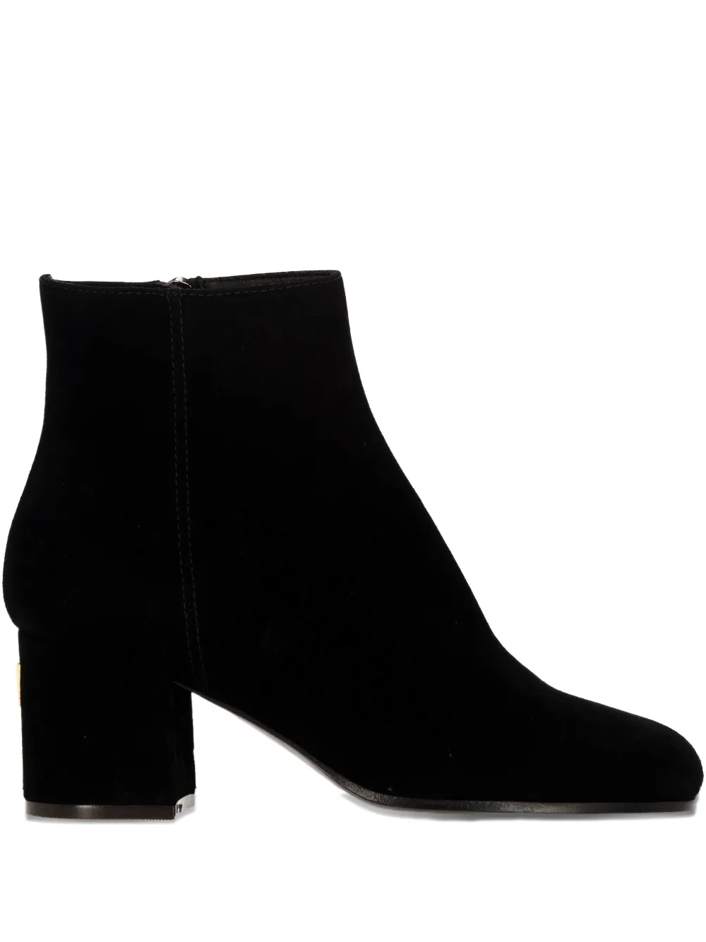 Via Roma 15 block-heel side-zip ankle boots Black