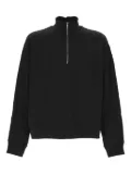 AGOLDE high-neck zip-up sweatshirt - Black