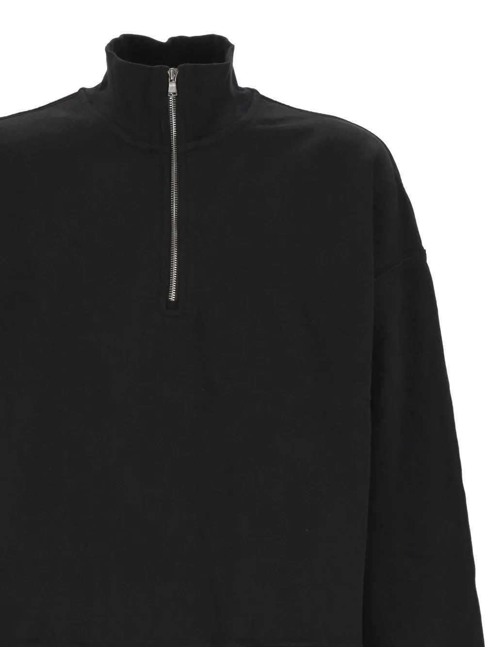 AGOLDE high-neck zip-up sweatshirt Zwart