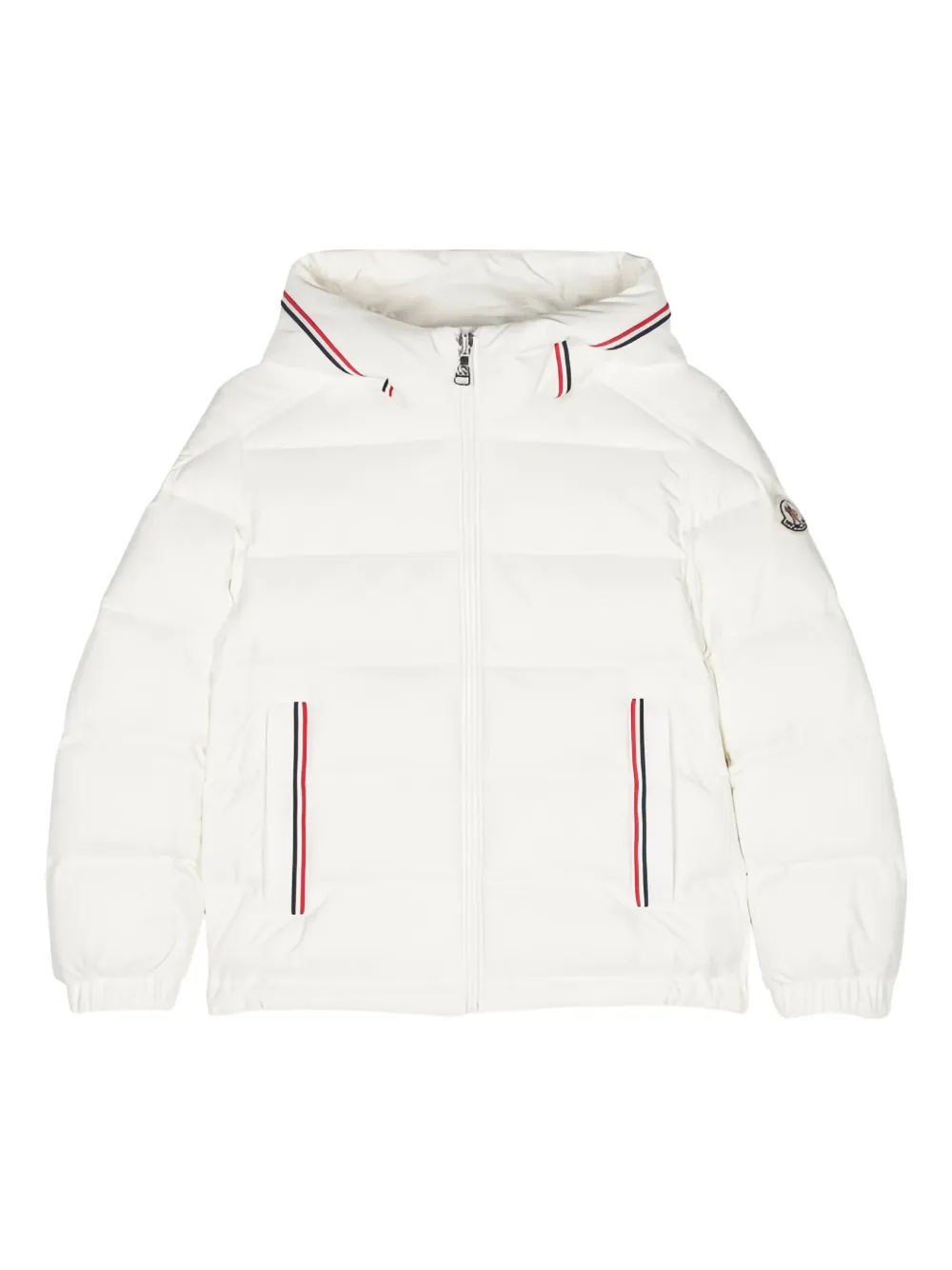 Moncler Enfant Donsjack met capuchon Wit