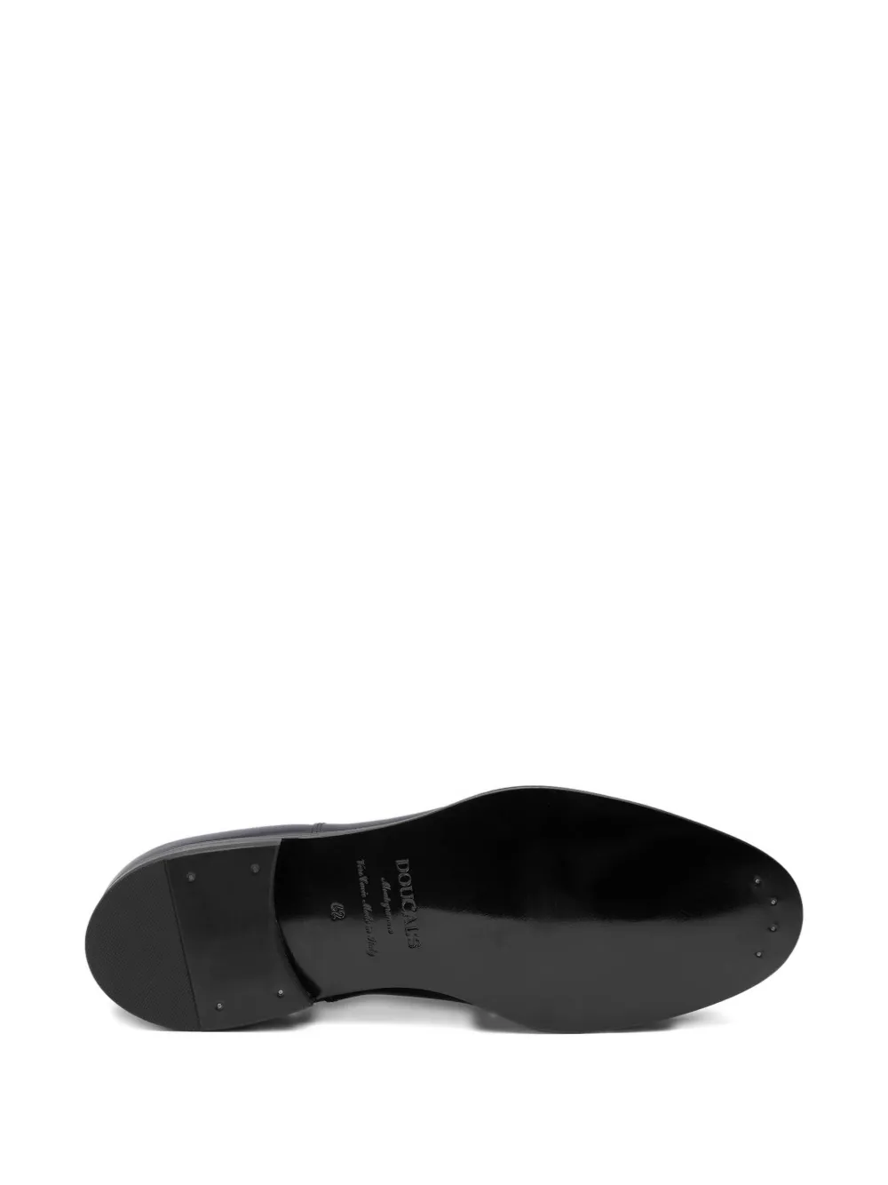Doucal's cap-toe lace-up Oxford shoes Black