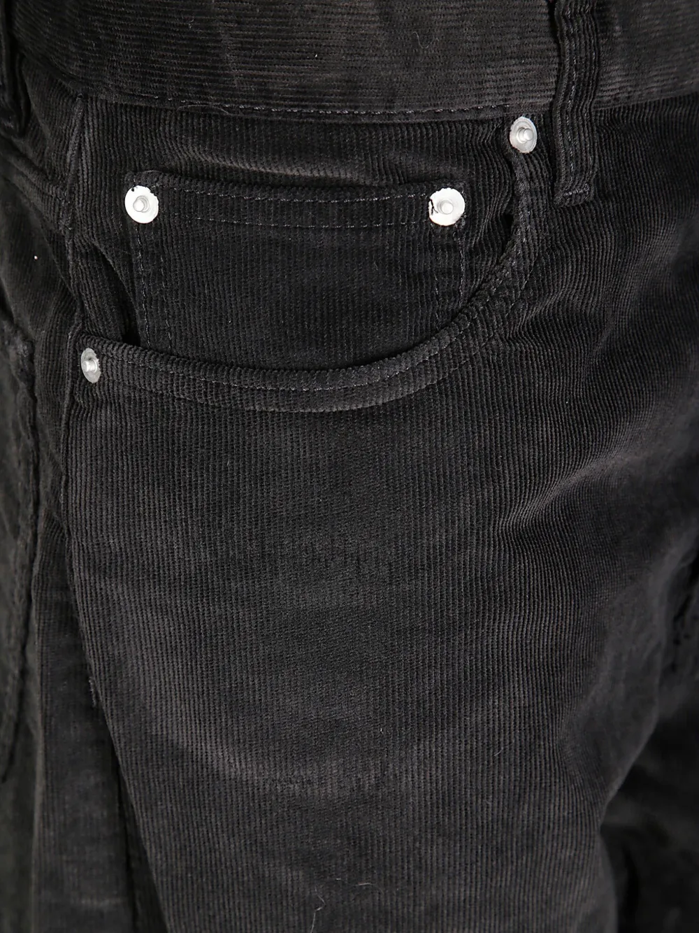 Studio Nicholson Ribfluwelen broek Zwart