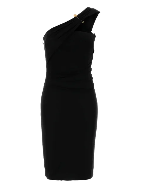 Versace one-shoulder draped midi dress