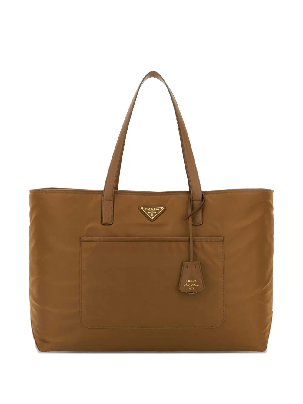 Prada large Re-Edition 1978 shopping bag Bruin