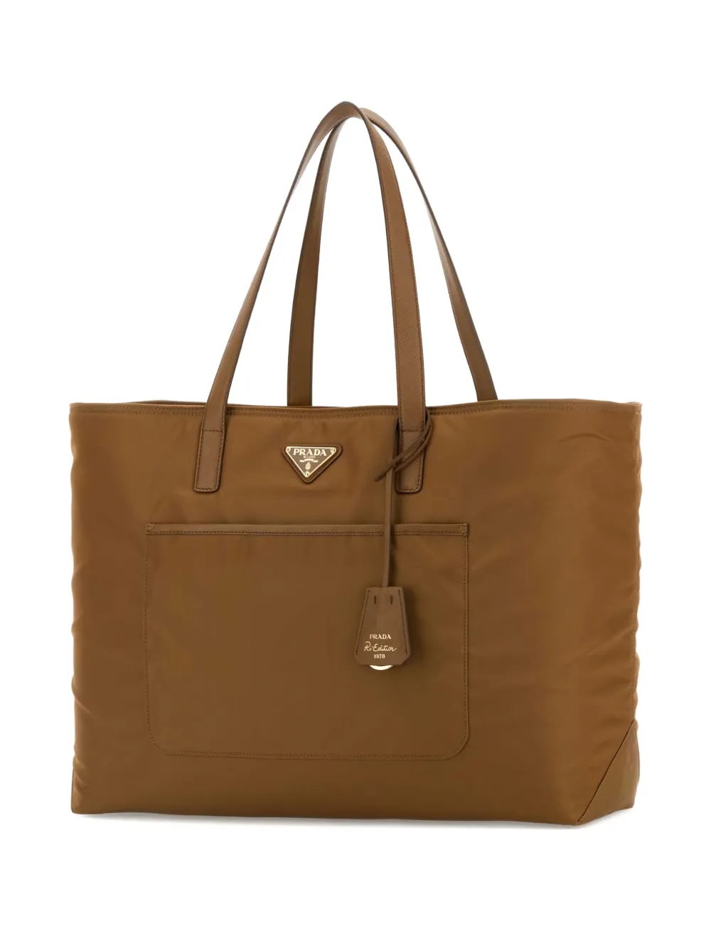 Prada large Re-Edition 1978 shopping bag Bruin