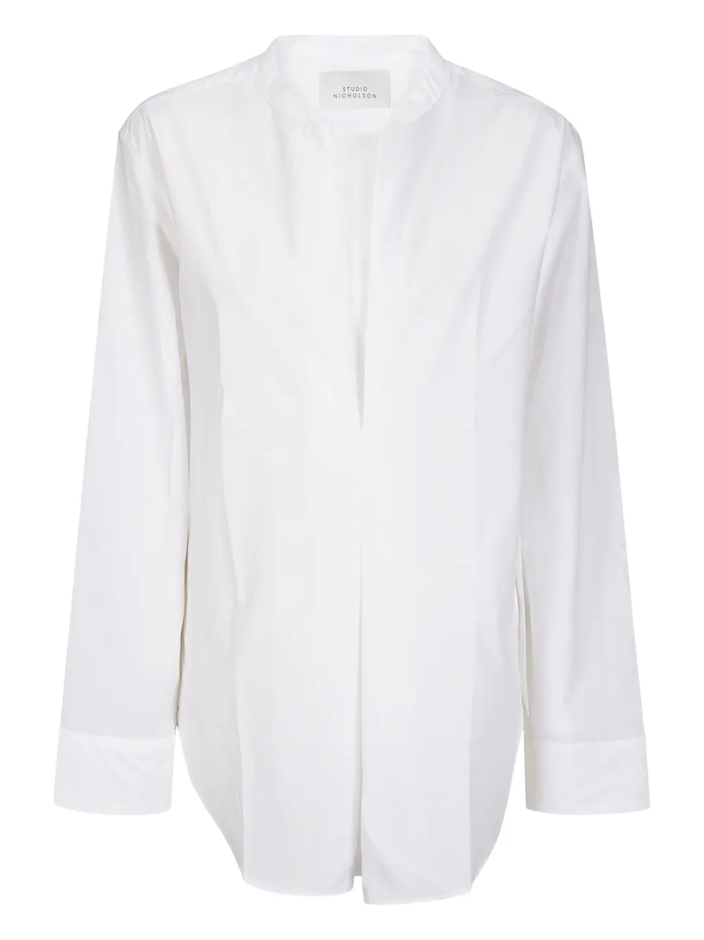 pleat-detail blouse