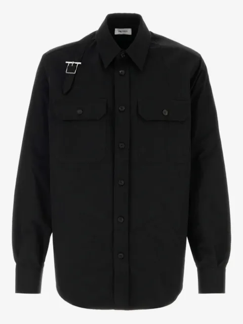 Alexander McQueen buckle-detail long-sleeves shirt