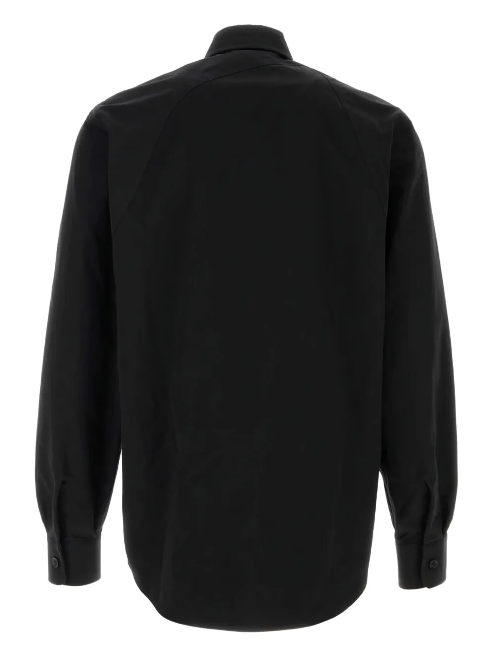 Alexander McQueen buckle-detail long-sleeves shirt 1000|Black