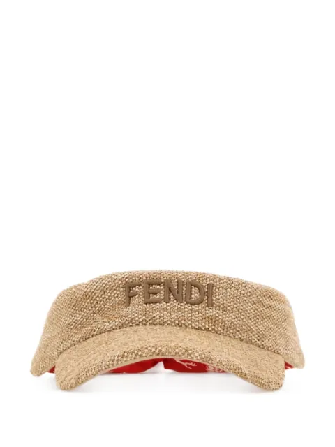 FENDI raffia visor
