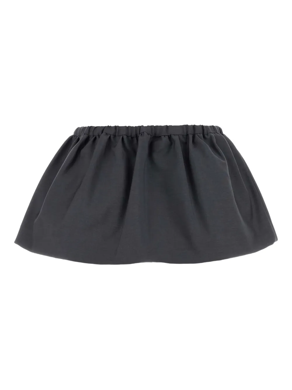 Miu drawstring ruffled skirt Grijs