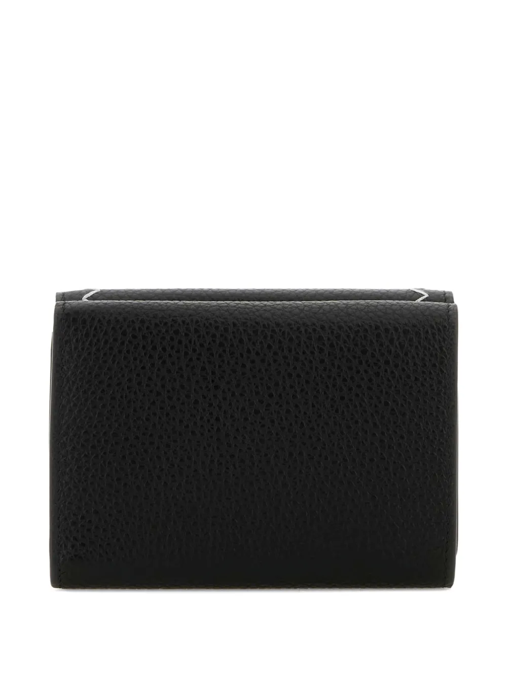 Marni embroidered leather wallet Zwart