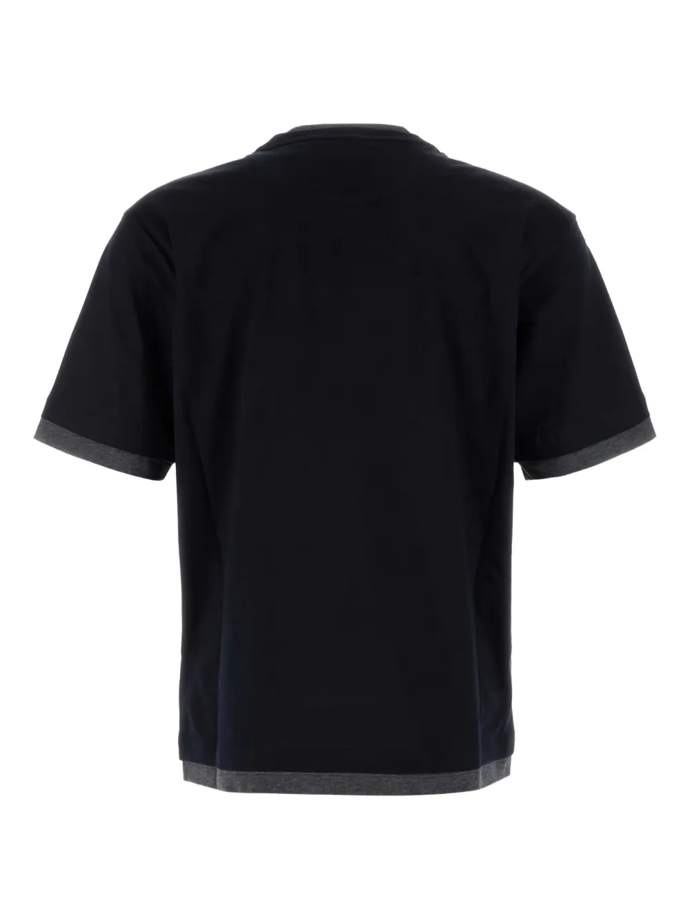 Prada cotton double-layered t-shirt Blauw