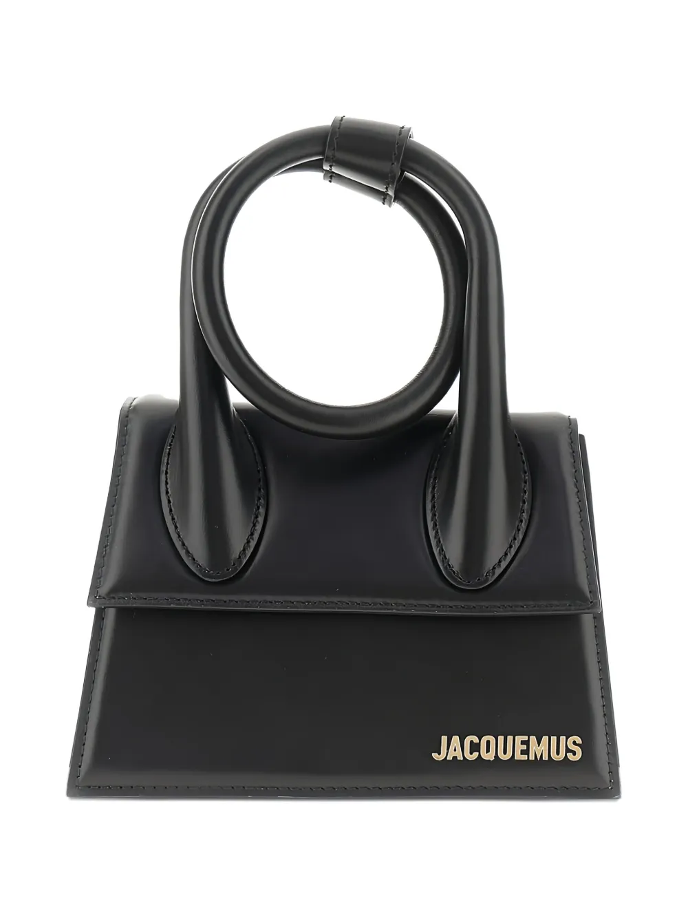 Jacquemus mini Chiquito knot-handle tote bag - ブラック Jacquemus mini Chiquito knot-handle tote bag - ブラック