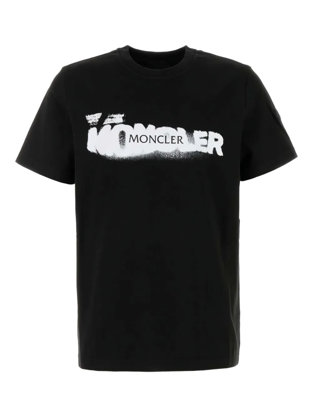 spray-print cotton t-shirt