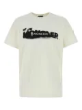 Moncler spray-print cotton T-shirt - Neutrals