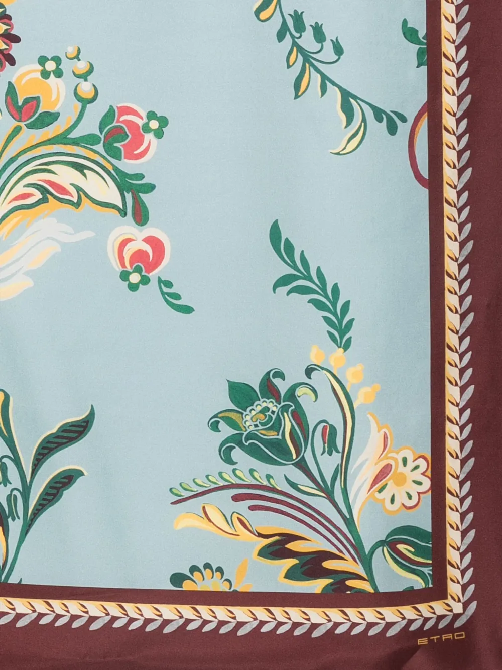 ETRO Sjaal met bloemenprint Blauw