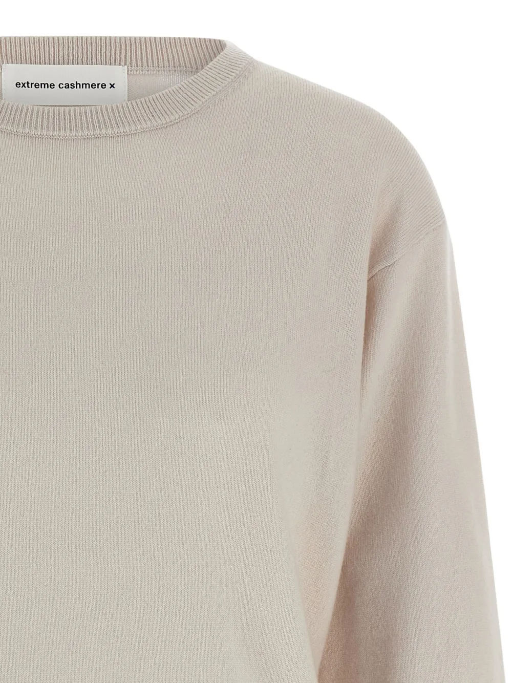 extreme cashmere crew-neck cashmere sweater Beige