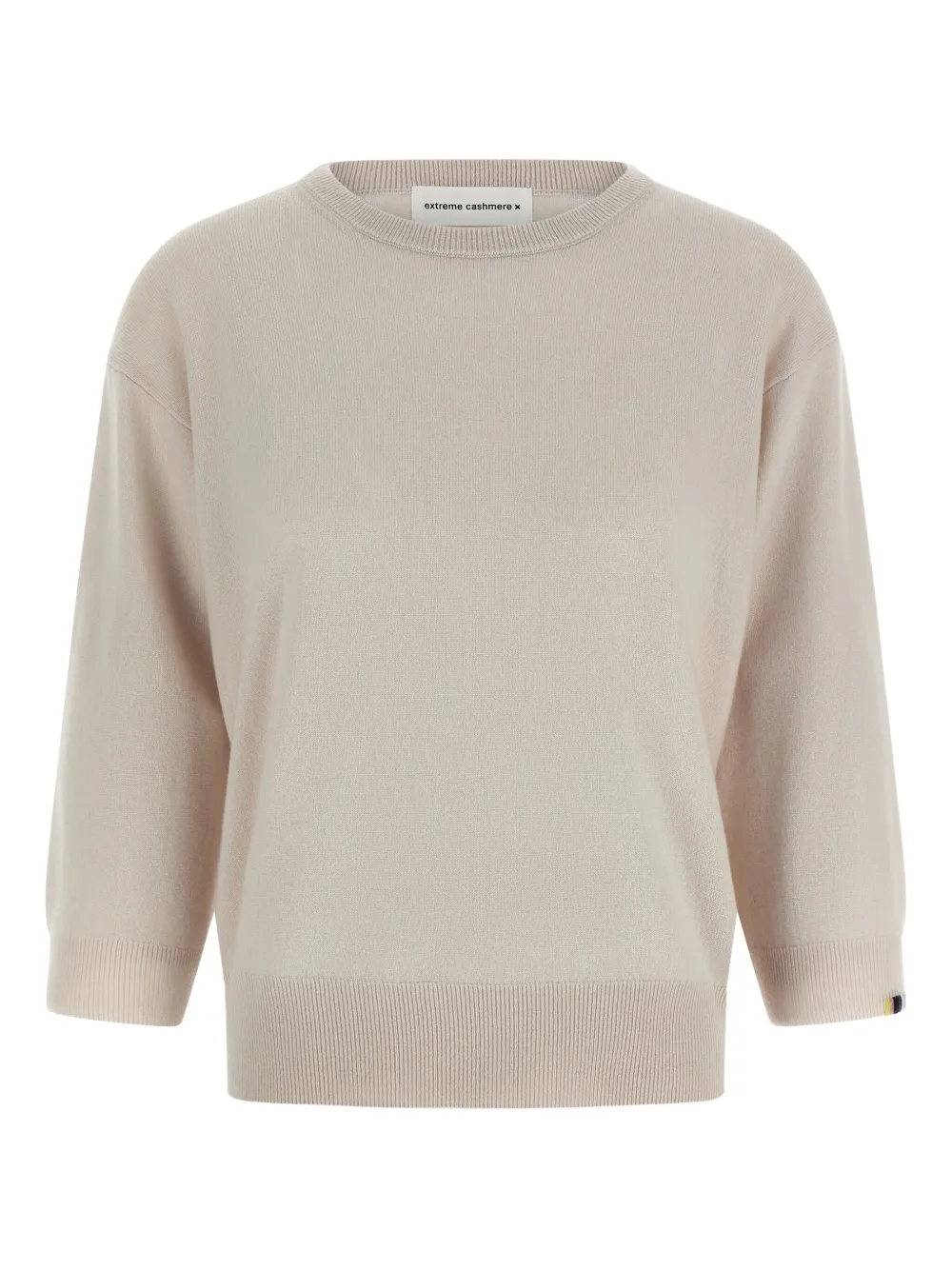 Extreme cashmere crew-neck cashmere sweater Beige