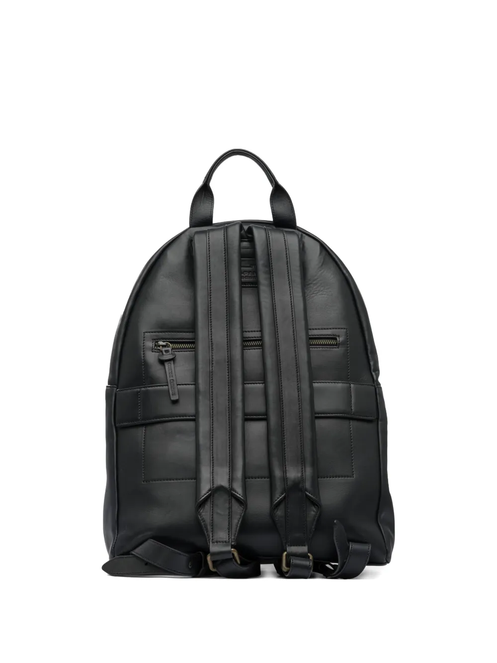 Helmet 30 zip-fastening leather backpack