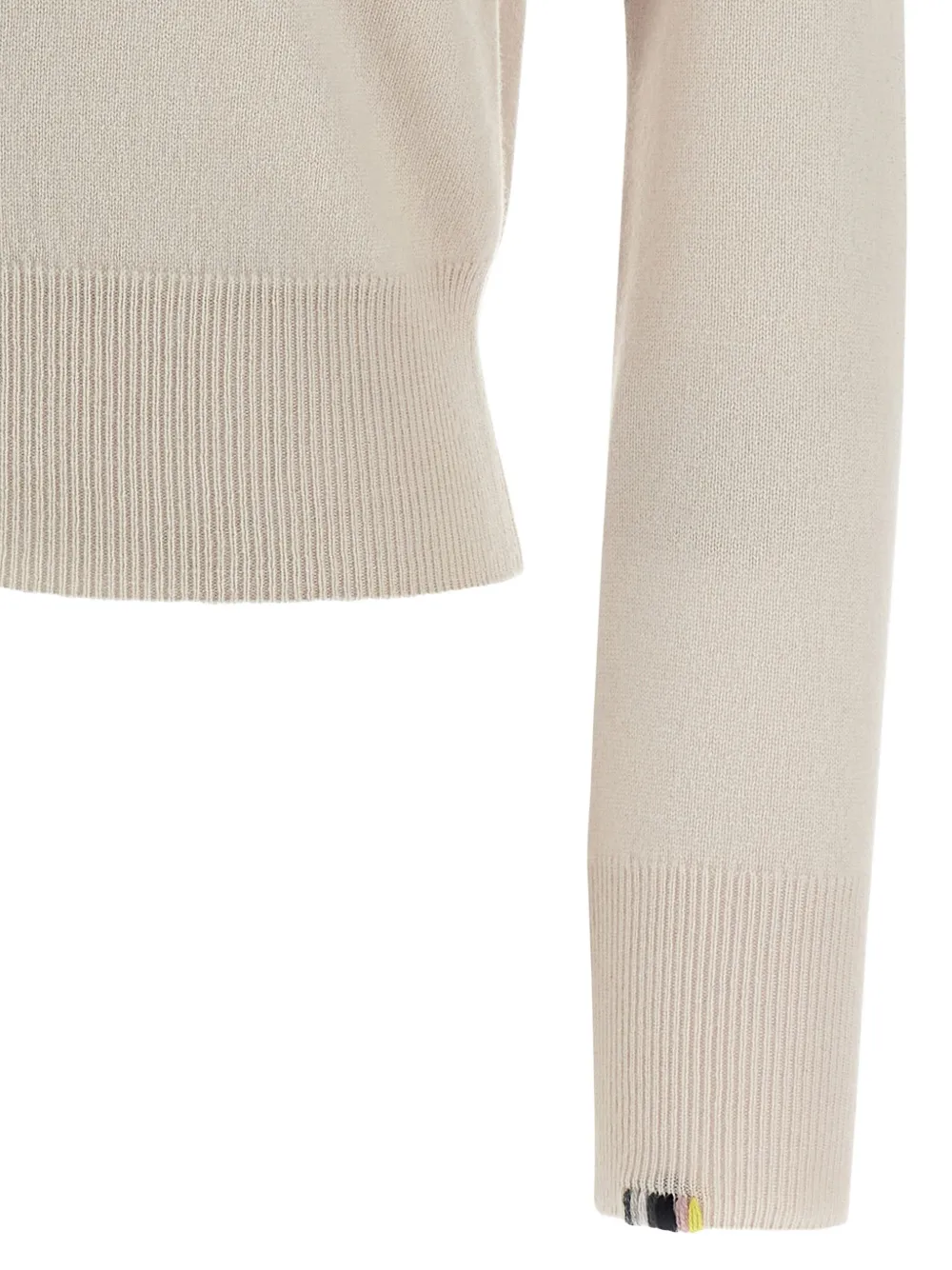 extreme cashmere crew-neck cashmere cardigan Beige