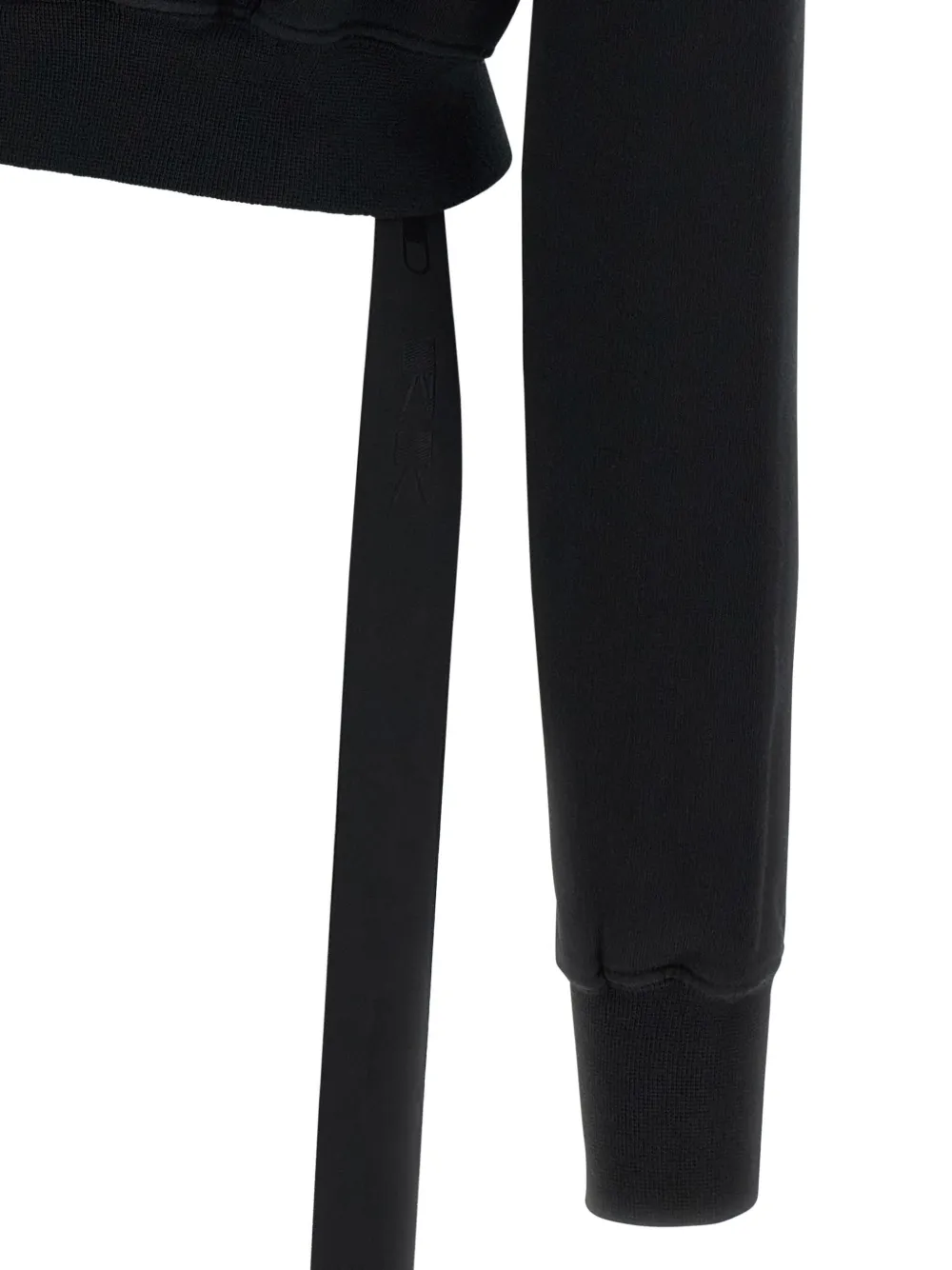 Rick Owens DRKSHDW Mountiain high-neck zip-front hoodie Zwart