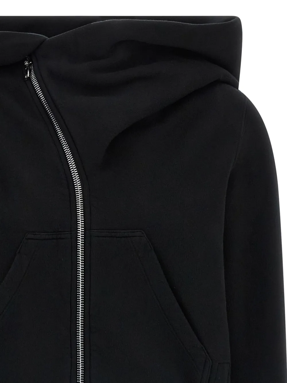 Rick Owens DRKSHDW Mountiain high-neck zip-front hoodie Zwart