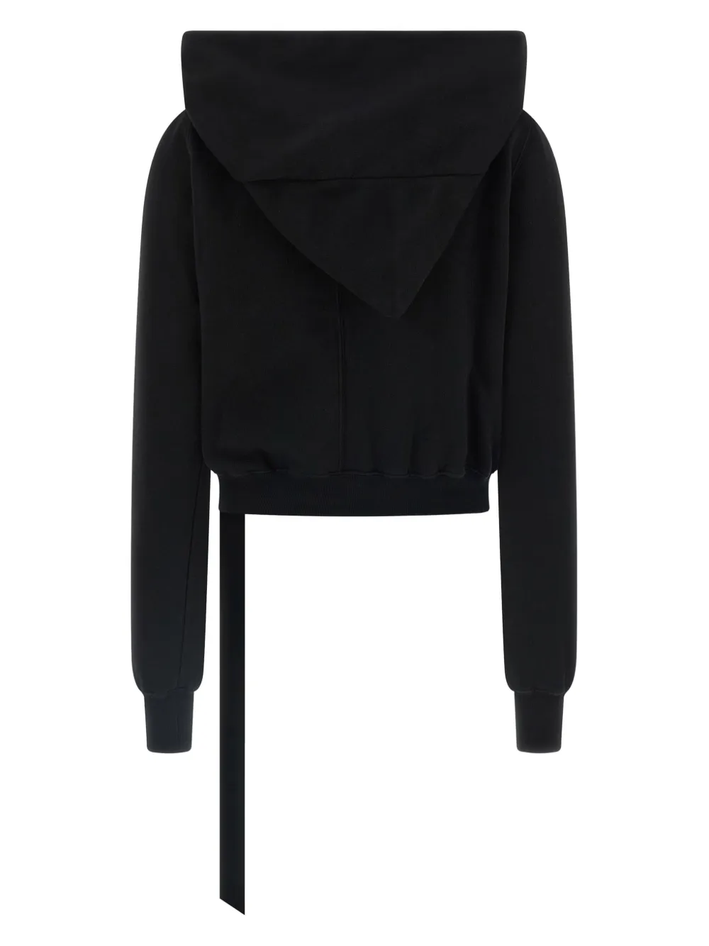 Rick Owens DRKSHDW Mountiain high-neck zip-front hoodie Zwart