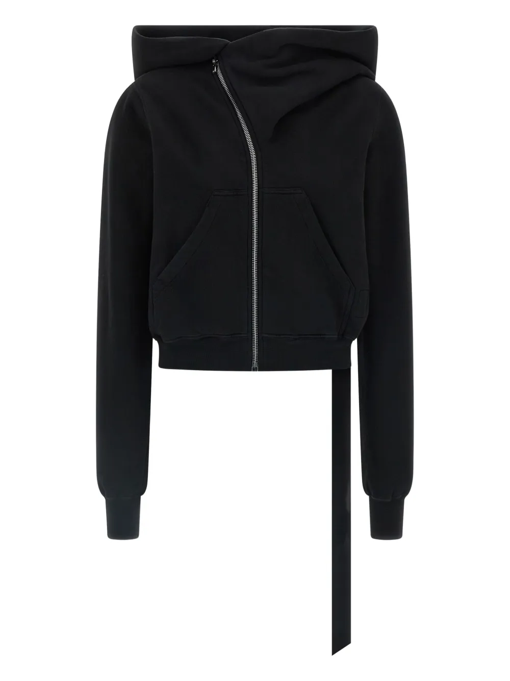 Rick Owens DRKSHDW Mountiain high-neck zip-front hoodie Zwart