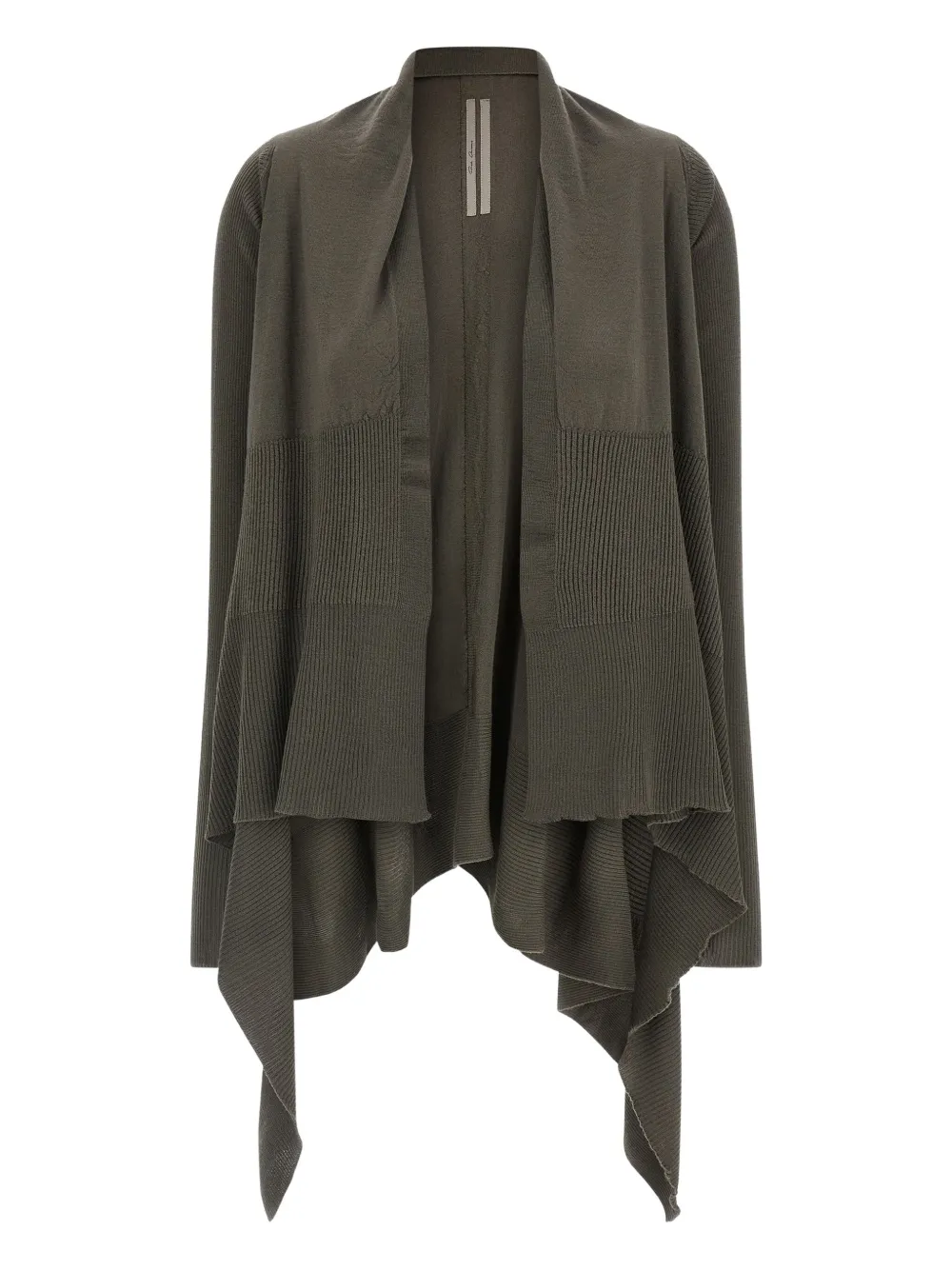 Rick Owens Geribbeld wikkelvest Groen