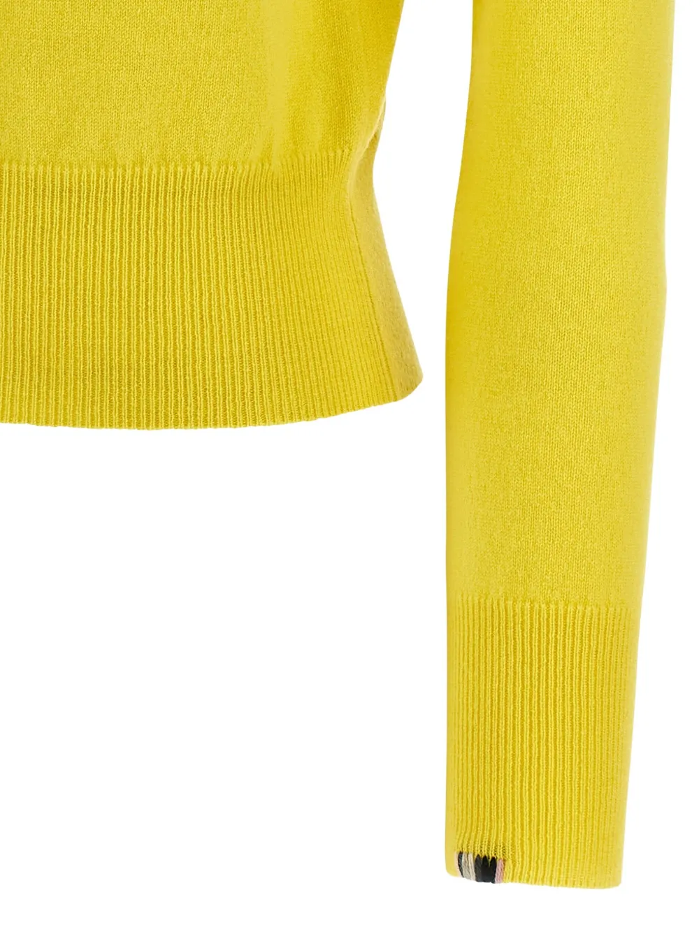 extreme cashmere Vest met knoopsluiting en manchetten Geel