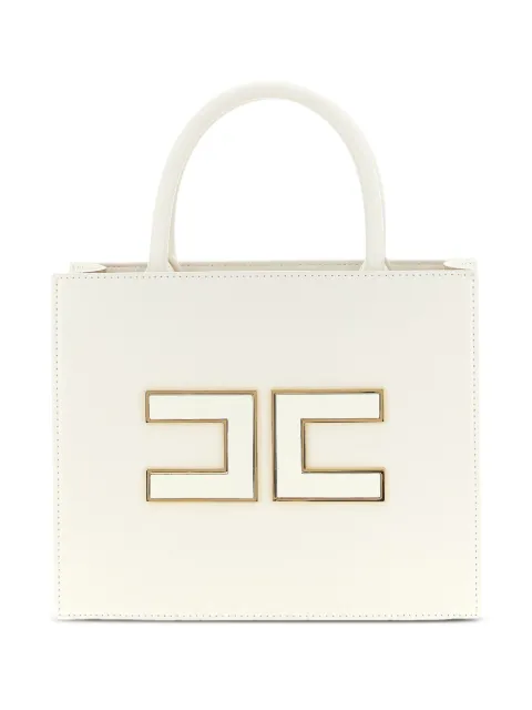 Elisabetta Franchi logo-plaque tote bag
