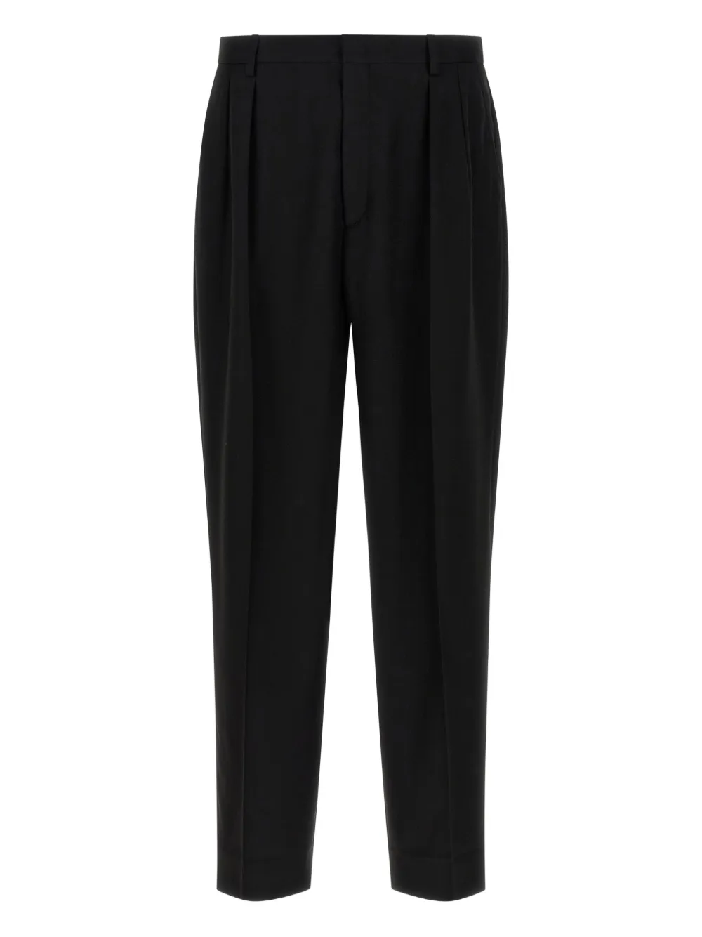 pleated pin-tuck trousers