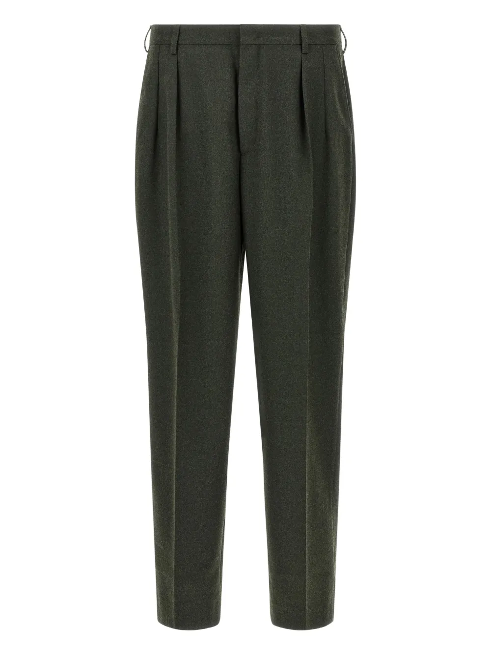 pleated pin-tuck trousers