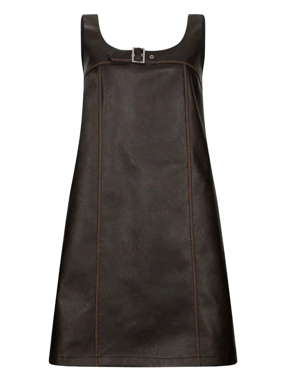 Liu •jo Short Coated Fabric Dress In Black
