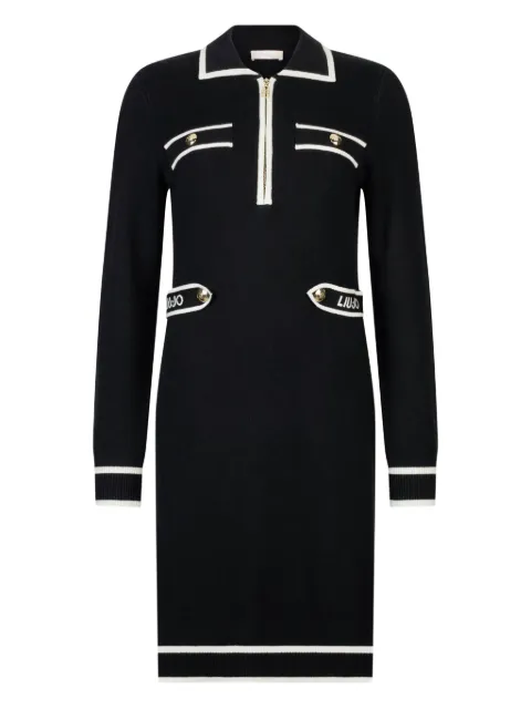 LIU JO polo-neck zip-front dress