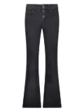 LIU JO button-embellished bootcut jeans - Black