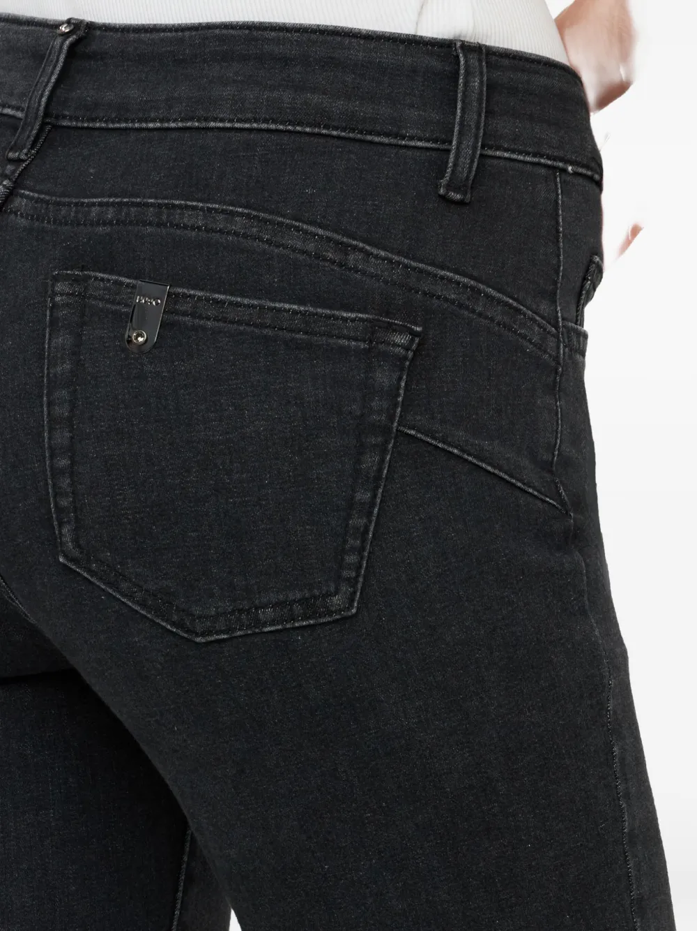 LIU JO Bootcut Bottom Up jeans Zwart
