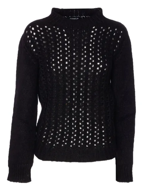 DONDUP crew neck embroidered sweater