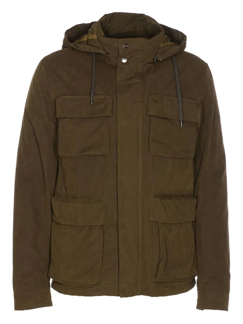 hooded padded parka