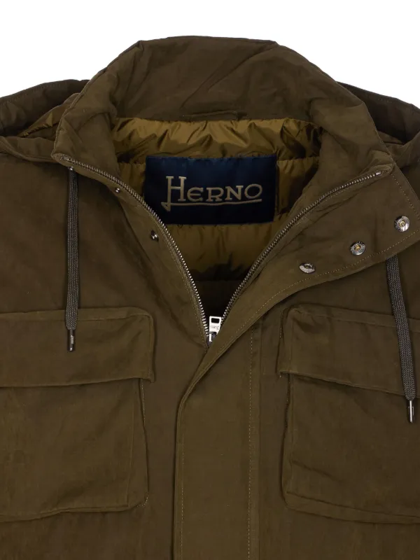 Herno フーデッド ジャケット | グリーン | FARFETCH JP