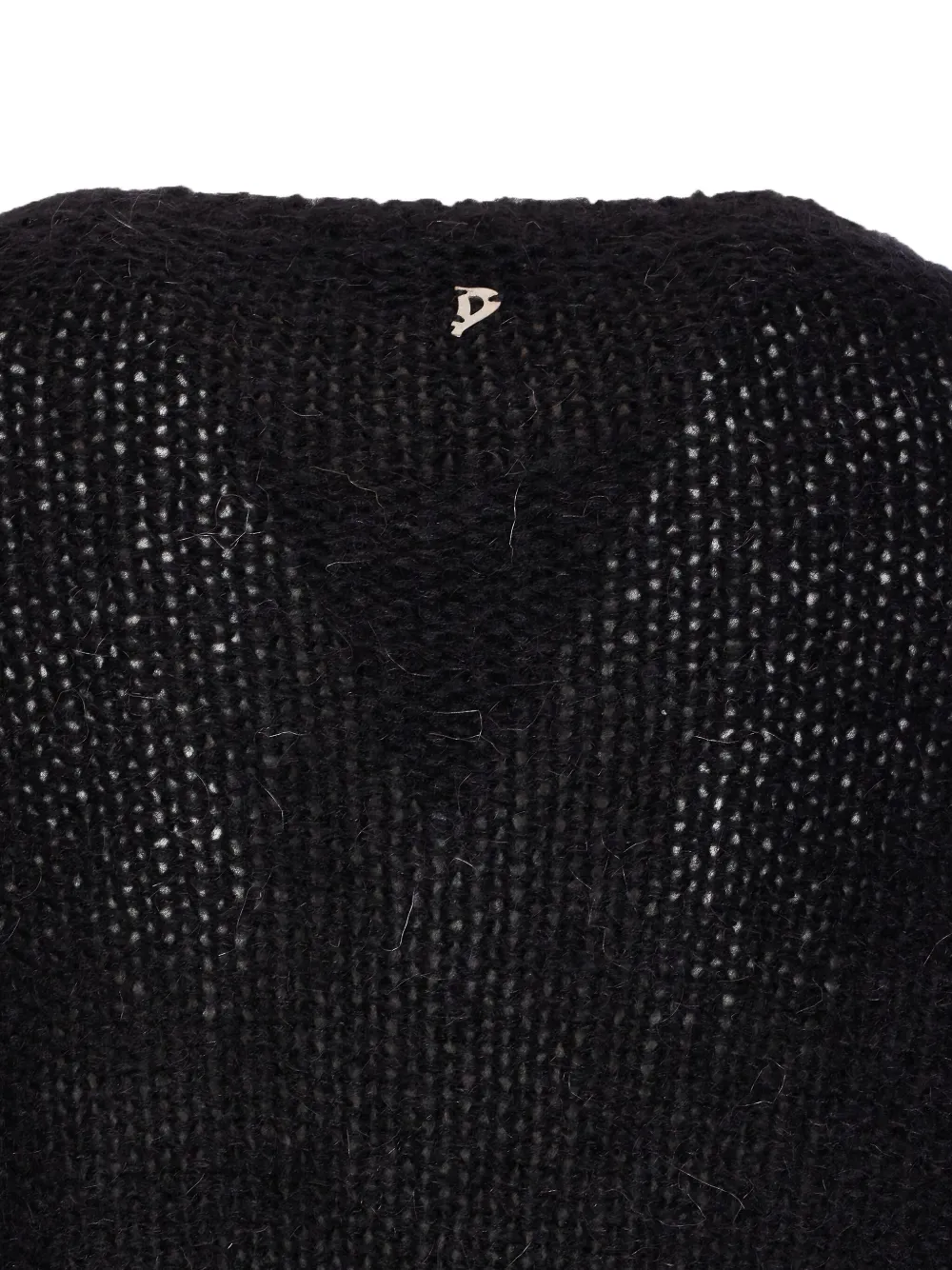 DONDUP embroidered crewneck sweater Zwart