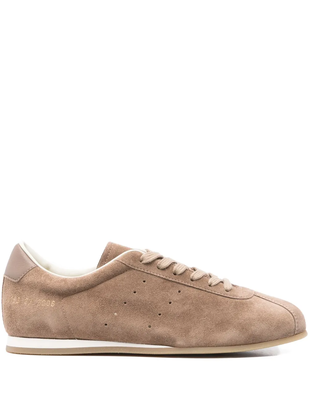 Common Projects lace-up suede-leather sneakers Brown