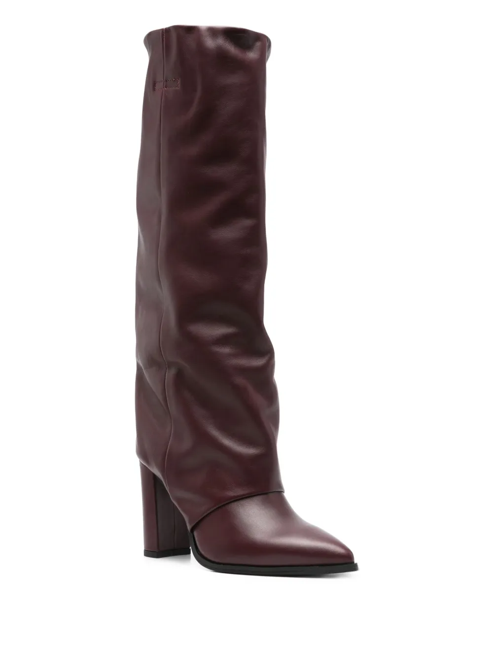 Gisel Moire 90mm pointed leather boots | Knee-High Boots | Image 2