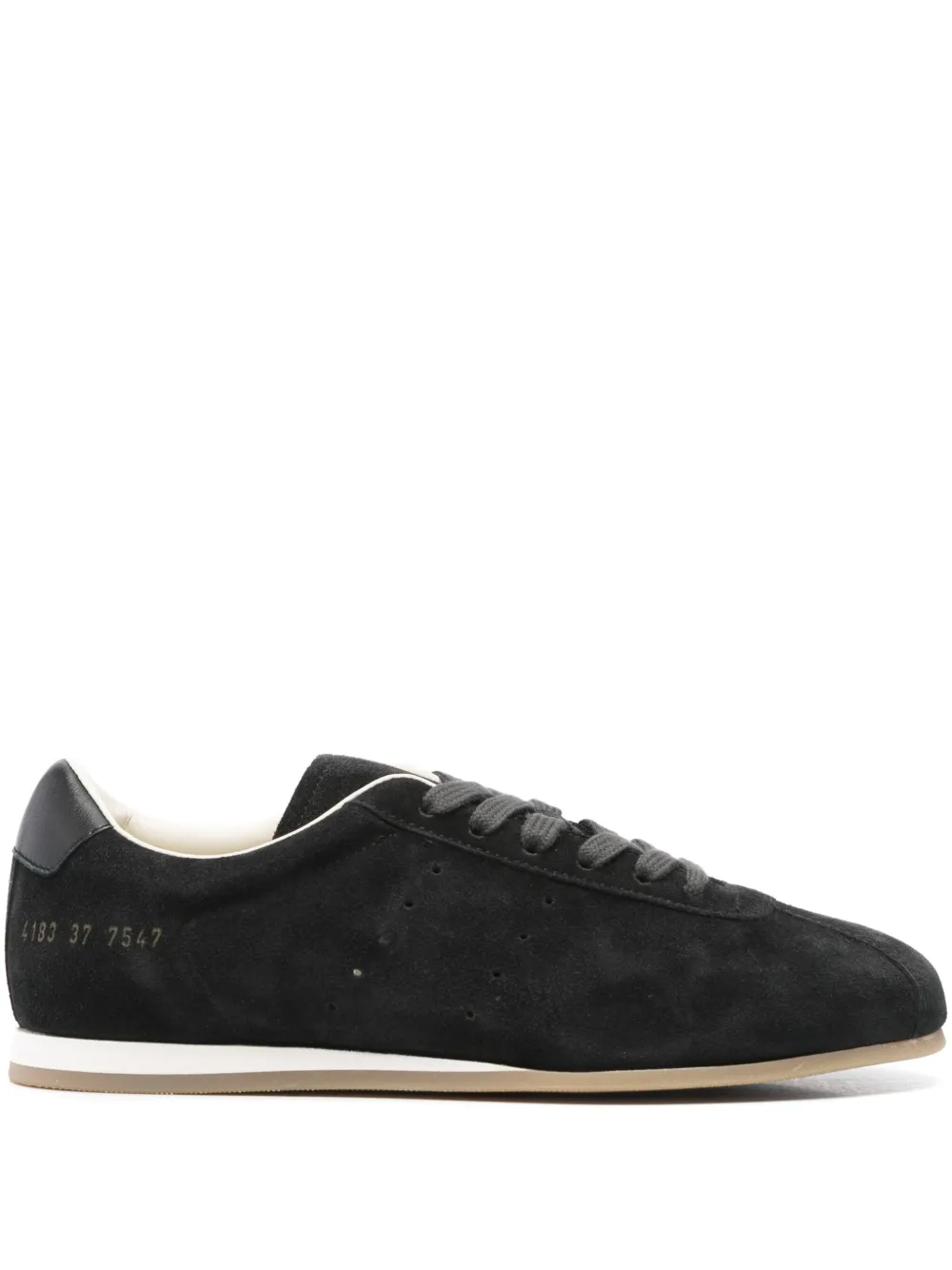Common Projects suede lace-up sneakers Black